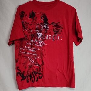 Wrangler Red Graphic Short Sleeve Tee